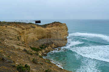 The Twelve Apostles limestone stacks along the Great Ocean Road in Victoria, Australia, a famous coastal landmark known for stunning cliffs, ocean views, and natural beauty.