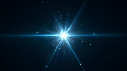 Effects, lens flare, shine, explosion, neon light, set. Light star blue, Light sun blue 