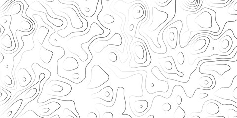 Organic topographic contour lines pattern on white background creating a sense of depth and irregular flow for design