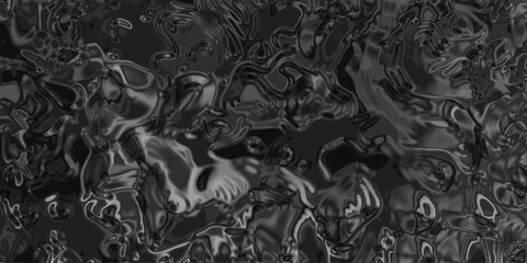 Viscous dark gray liquid texture with abstract organic forms and reflective highlights, creating a deep and textured background for creative projects