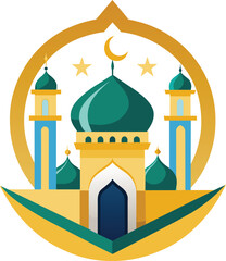 taj mahal vector illustration