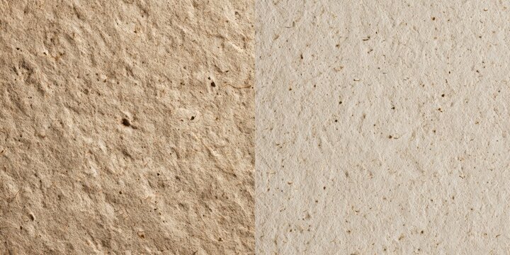 Texture comparison of natural paper surfaces in neutral tones