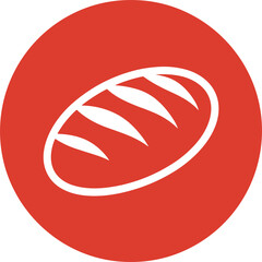 Round Sourdough Bread Icon