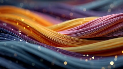 Vibrant flowing abstract lines with sparkle high resolution image