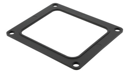 Black Square Gasket Frame for Mechanical or Electronic Equipment