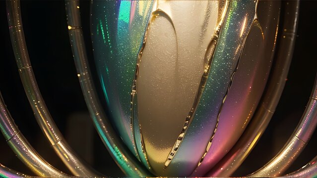 A Glowing Orb Reflecting a World Map in a Polished Sphere