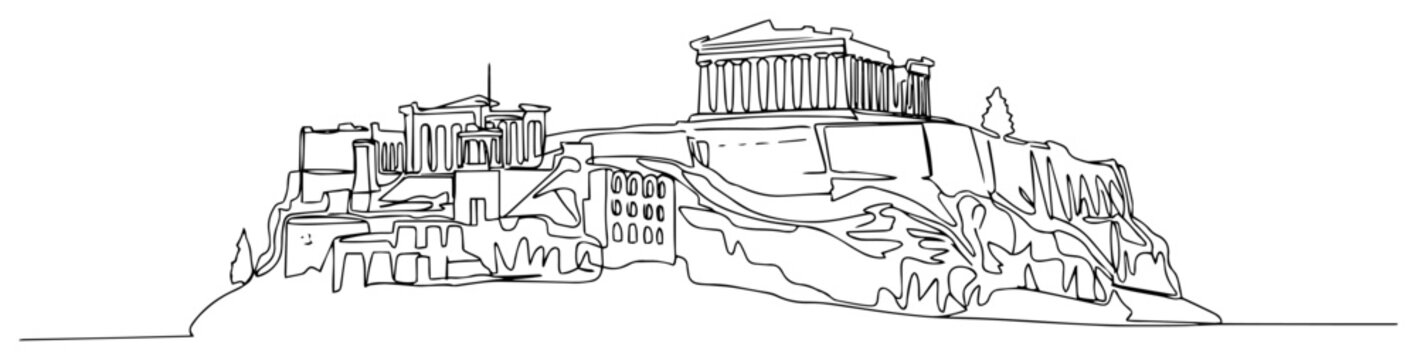 The Acropolis of Athens a Famous Greek Landmark