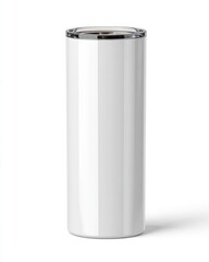 Blank White Insulated Travel Mug for Customization or Branding Use