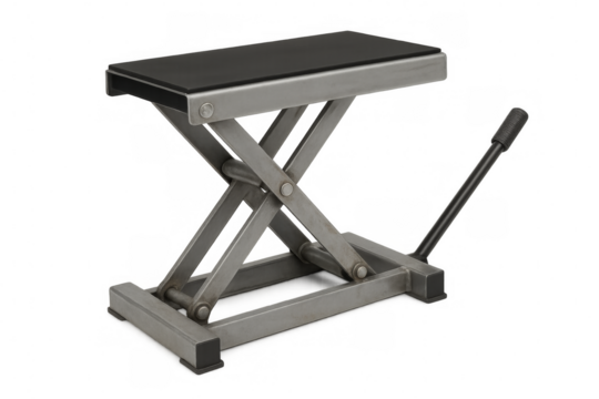 Hydraulic scissor lift table raising mechanism