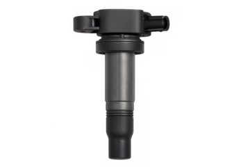 Ignition coil engine part on transparent background