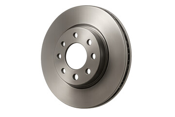 Car brake disc automotive part on transparent background