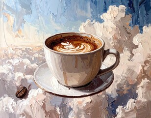 Reference Image　雲の上のカフェタイム