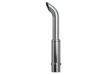 Chrome truck exhaust pipe auto part transparent background