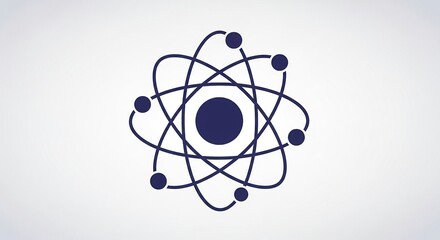 Atom graphic illustration