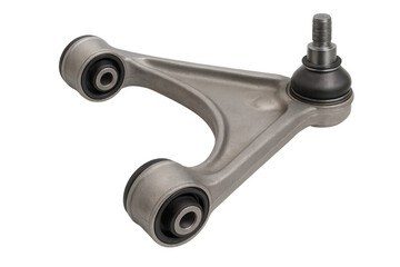 Automotive suspension control arm with ball joint and bushing