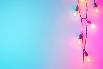 Colorful Christmas Lights Holiday Festive Background