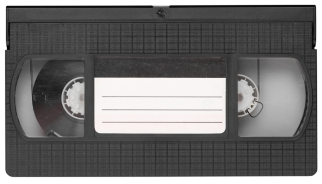 retro old video cassette tape
