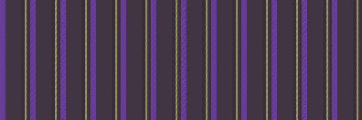 Shabby fabric stripe seamless, bedroom texture pattern vector. Femininity lines vertical textile background in dark and violet colors.
