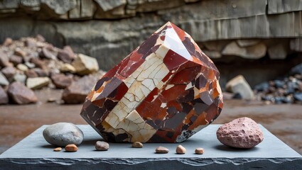 Brecciated Jasper – South Africa, Beautiful Natural Stones with Striking Red and Earthy Patterns, Celebrated for Their Grounding Energy, Healing Strength, and Timeless Natural Elegance