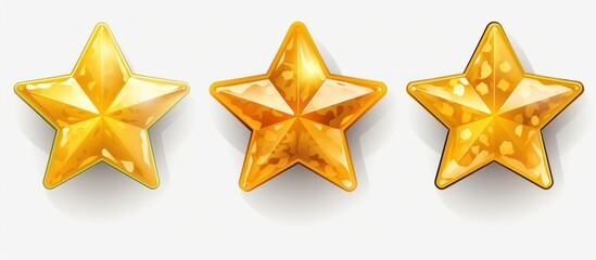 3d rendered stars, vibrant golden metallic shiny texture, intricate details, volumetric lighting, highly detailed, photorealistic
