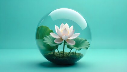 lotus pond in globe