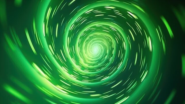 abstract, green swirling vortex, dynamic spiral, ethereal energy flow, mesmerizing luminous whirlpool, dynamic fractal patterns, surreal psychedelic landscape, vibrant neon liquid motion, captivating 