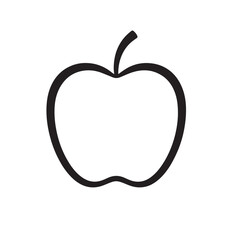 Apple fruit flat icon