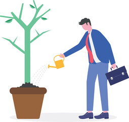 Global warming, greenhouse gas emissions, deforestation concept with tiny people.

