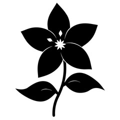  jasmine-silhouette vector design 