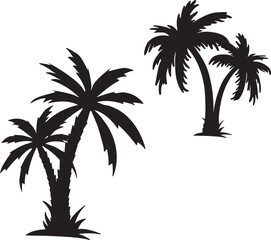 Fototapeta premium palm tree silhouette