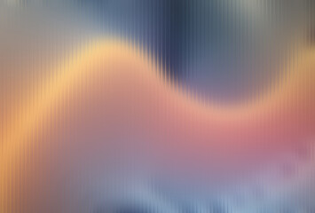 Abstract flowing gradient wave with soft orange, pink, and blue tones, modern digital art background