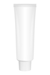 White tube mock-up - gel or toothpaste 