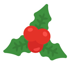 クリスマスホーリー　イラスト