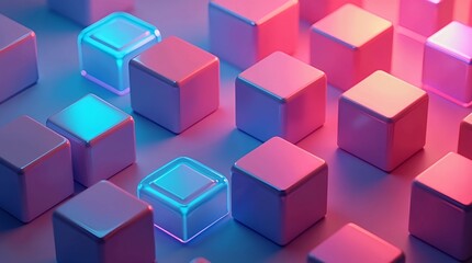 Obraz premium AI generated High-resolution 3D abstract fractal render with glowing liquid colors and dynamic flow, perfect for graphic design, UI, and UX projects.