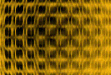 Abstract yellow black geometric background with digital grid lines, mesh pattern and modern texture