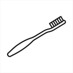 Toothbrush - Tooth Brush Line Art Icon for Apps and Websites