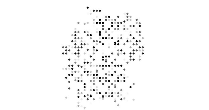 Abstract Germany Outline Emerging From Flying Circles