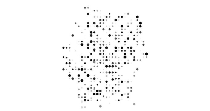 Circles Forming The Silhouette Of Germany