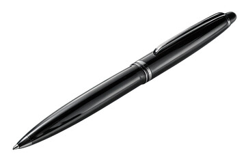 Sleek black ballpoint pen