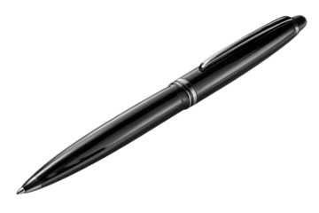 Sleek black ballpoint pen