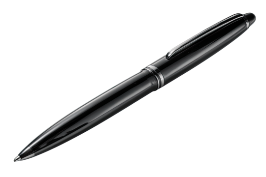 Sleek black ballpoint pen