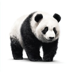 Fototapeta premium Panda bear isolated on white background cut out png