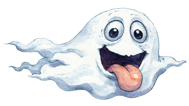 funny cartoon octopus isolated on white background