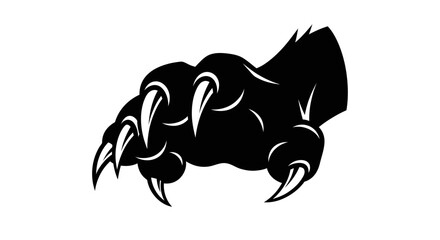 Unleash your wild side with a powerful claw print design, perfect for logos, branding, or striking graphics that command attention and evoke untamed energy