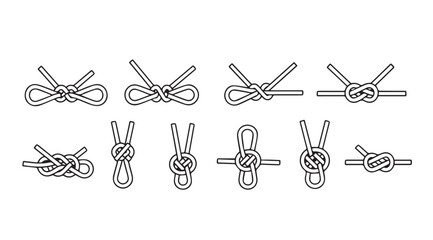 Vector art of rope knots © iconworld