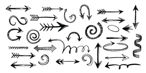 Hand Drawn Sketch Arrow Collection