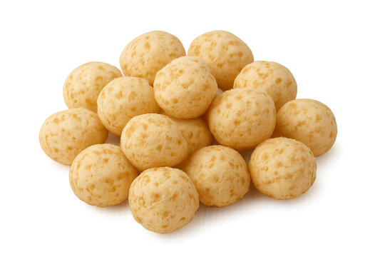 Brazilian p&atilde;o de queijo cheese bread snack pile