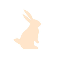 Cute pink bunny. svg icon