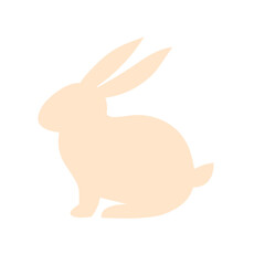Cute pink bunny. svg icon