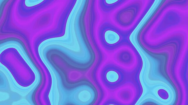 Vibrant Abstract Fluid Pattern with Interlocking Circles and Swirling Blue and Purple Tones background